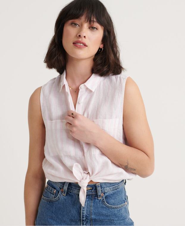 mujer Superdry rosa camisa aubrey 2R68Z3050