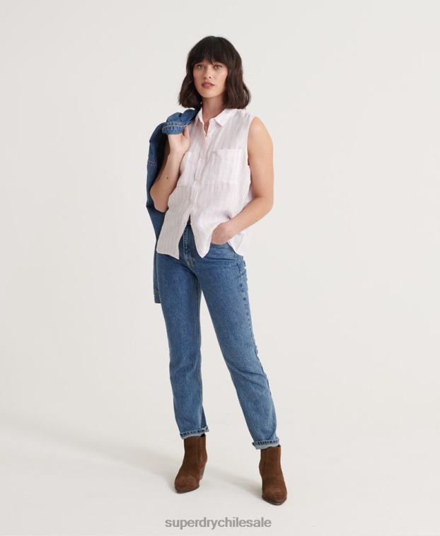 mujer Superdry rosa camisa aubrey 2R68Z3050