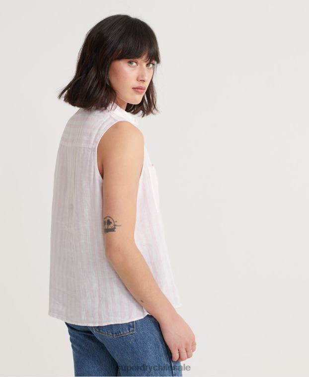 mujer Superdry rosa camisa aubrey 2R68Z3050