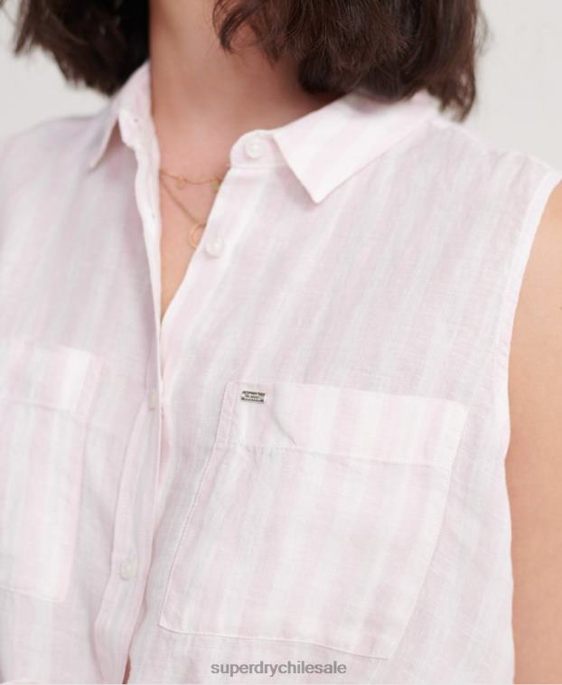 mujer Superdry rosa camisa aubrey 2R68Z3050