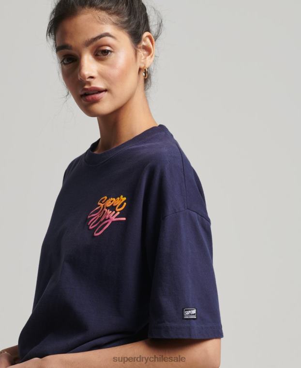mujer Superdry Armada camiseta cali vintage 2R68Z6267