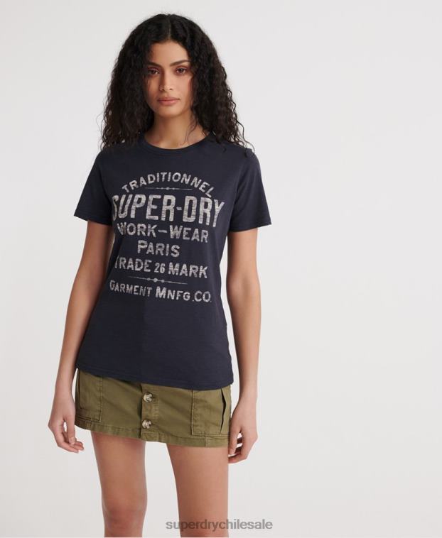 mujer Superdry Armada camiseta de trabajo 2R68Z2863