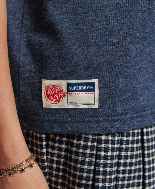 mujer Superdry Armada camiseta universitaria estilo script vintage 2R68Z6283