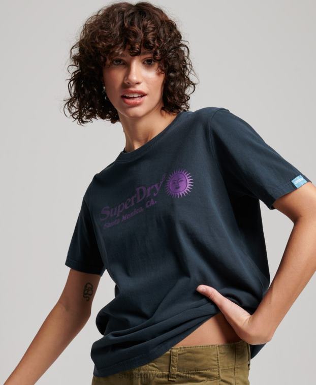 mujer Superdry Armada camiseta vintage de local 2R68Z2196