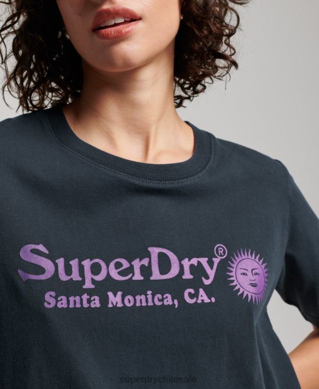 mujer Superdry Armada camiseta vintage de local 2R68Z2196