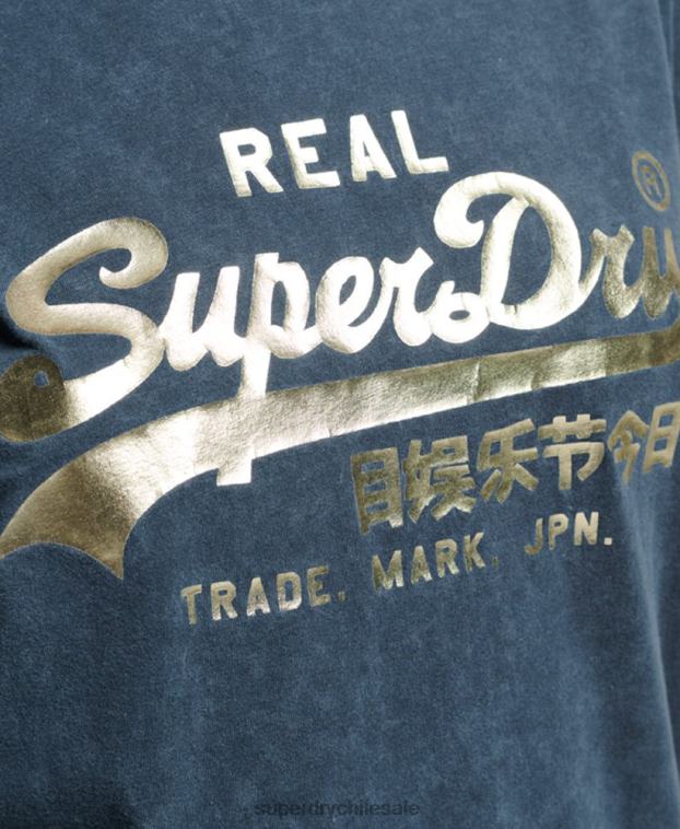 mujer Superdry Armada playera con logo vintage 2R68Z2695