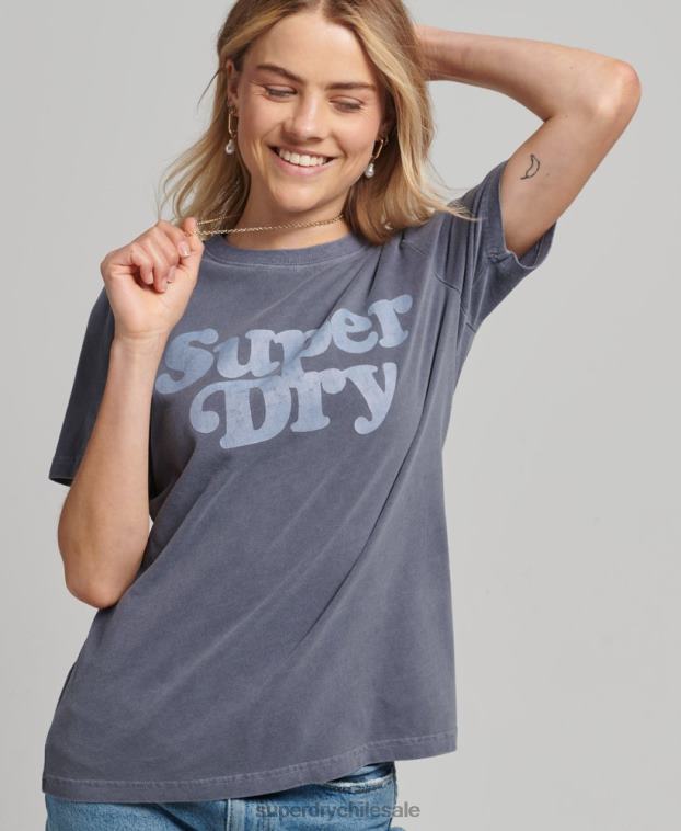 mujer Superdry Armada playera cooper con logo clásico de los años 70 2R68Z6190