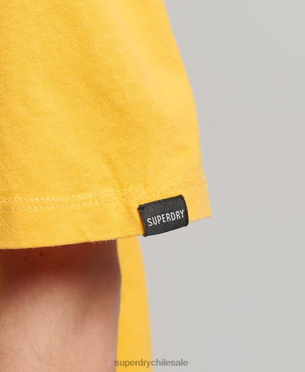mujer Superdry amarillo camiseta folk nómada 2R68Z2664