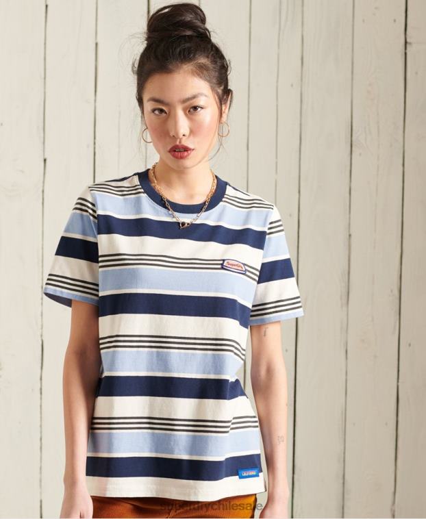 mujer Superdry azul camiseta cali surf clasica 2R68Z6270