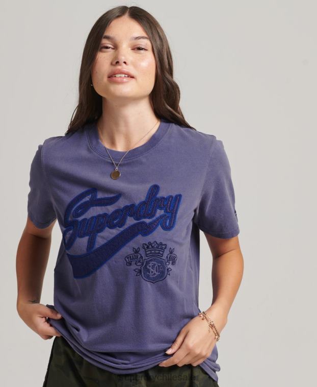 mujer Superdry azul oscuro camiseta orgullo y artesanía 2R68Z2764