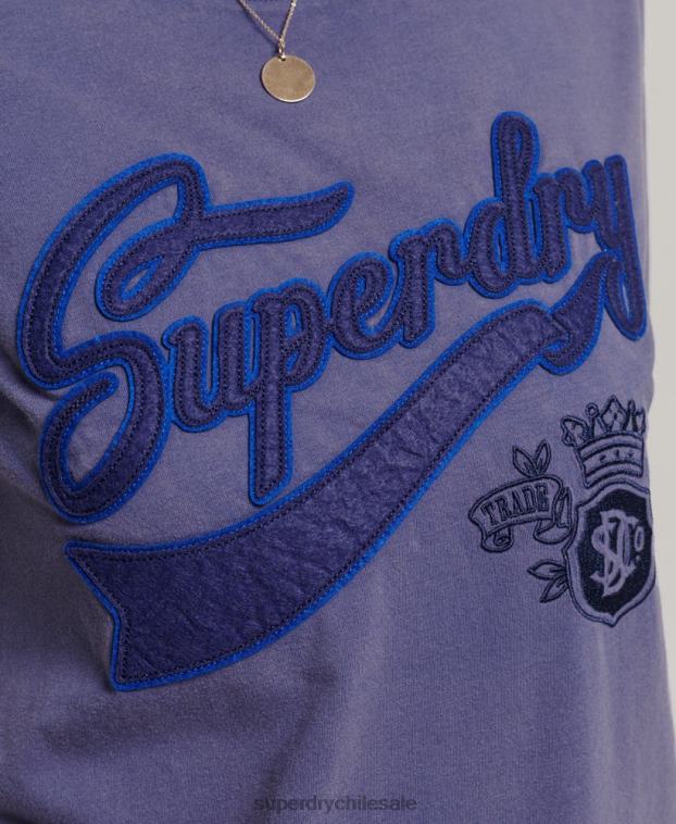 mujer Superdry azul oscuro camiseta orgullo y artesanía 2R68Z2764