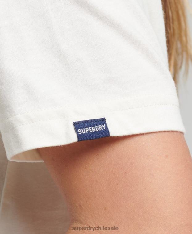 mujer Superdry blanco camiseta con ficha comercial 2R68Z2803