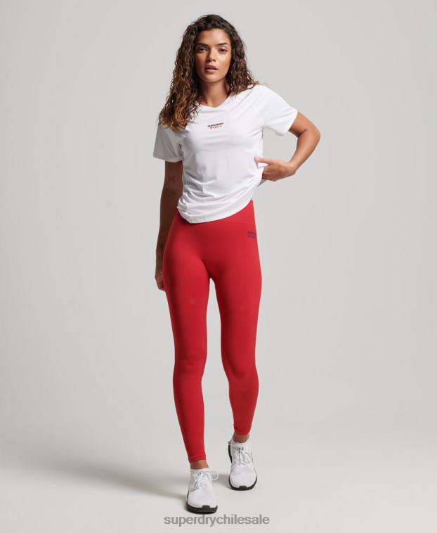 mujer Superdry blanco camiseta core activa 2R68Z2709