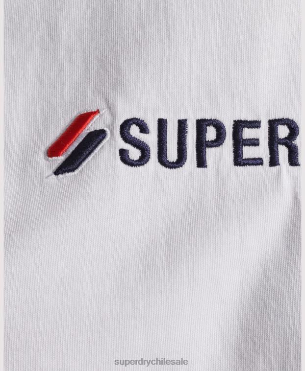 mujer Superdry blanco camiseta holgada con aplique del logo 2R68Z2673