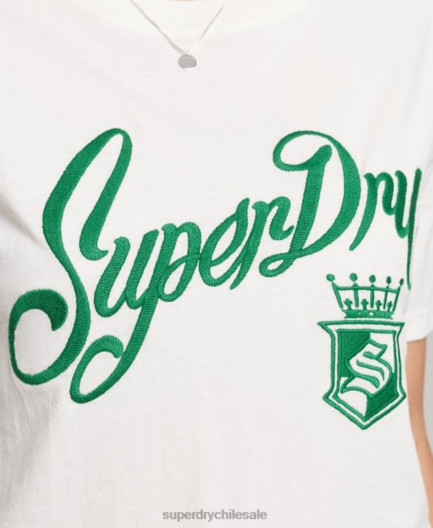 mujer Superdry blanco camiseta orgullo y artesanía 2R68Z2791