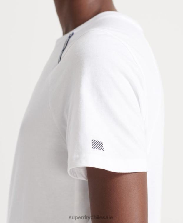 mujer Superdry blanco correr camiseta de manga corta 2R68Z6344