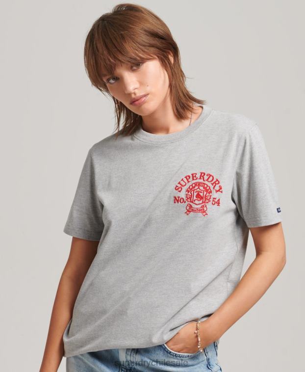 mujer Superdry gris camiseta orgullo y artesanía 2R68Z2808