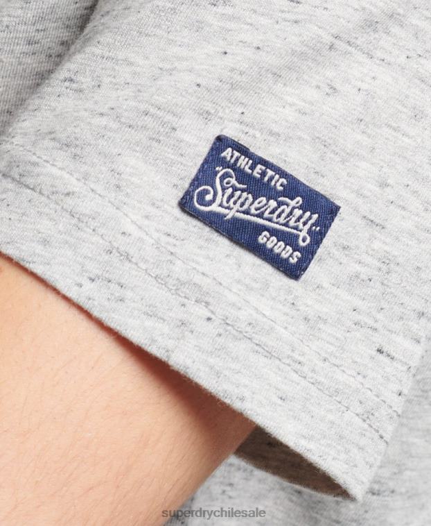 mujer Superdry gris camiseta vintage de mi generación 2R68Z2846