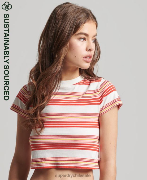 mujer Superdry multi camiseta corta vintage de algodón orgánico 2R68Z6266