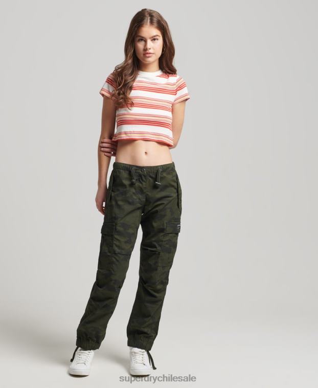 mujer Superdry multi camiseta corta vintage de algodón orgánico 2R68Z6266