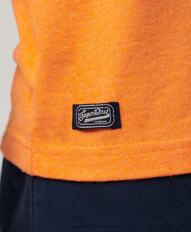 mujer Superdry naranja archivo neón camiseta gráfica 2R68Z2668