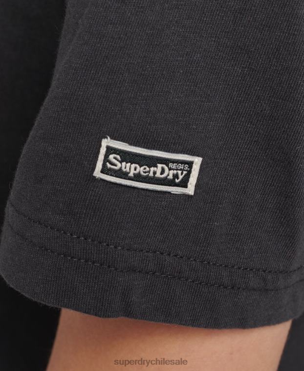 mujer Superdry negro suika camiseta gráfica 2R68Z2644