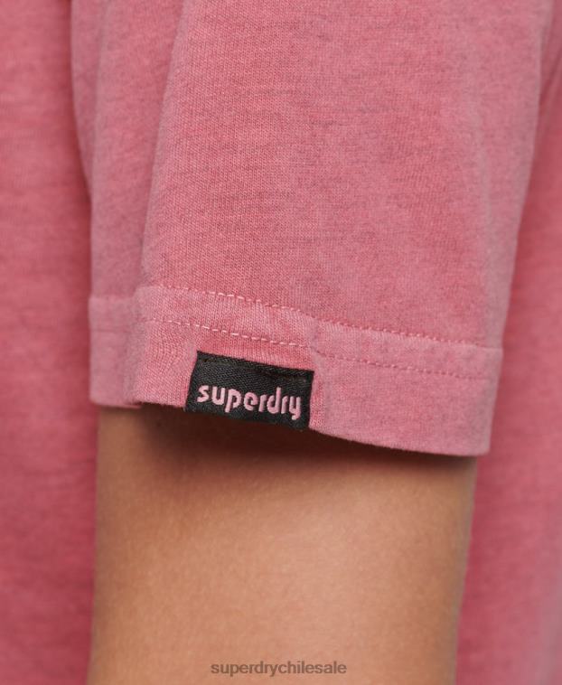 mujer Superdry rosa camiseta gráfica terreno de los 90 2R68Z6210