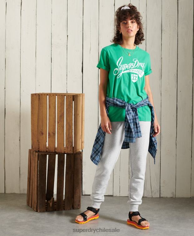 mujer Superdry turquesa camiseta colegial del estado de cali 2R68Z2726