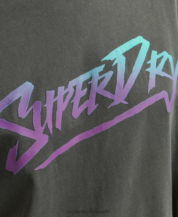 mujer Superdry verde camiseta marca indie 2R68Z2790