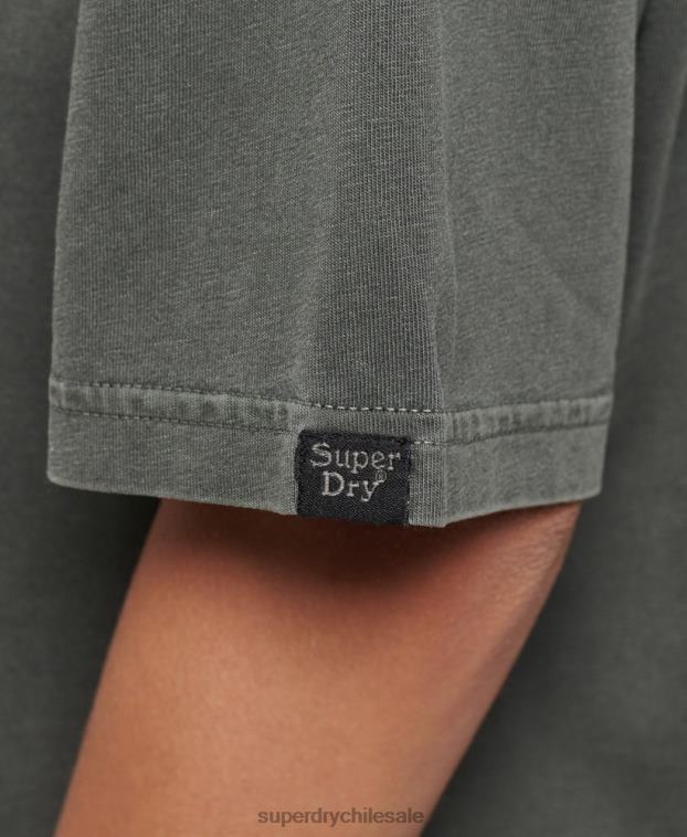 mujer Superdry verde camiseta marca indie 2R68Z2790