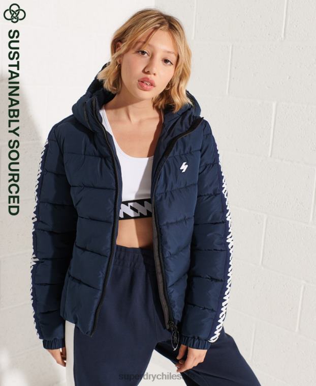 mujer Superdry Armada chamarra acolchada Spirit con cinta del logo Code 2R68Z5586
