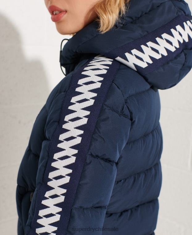 mujer Superdry Armada chamarra acolchada Spirit con cinta del logo Code 2R68Z5586