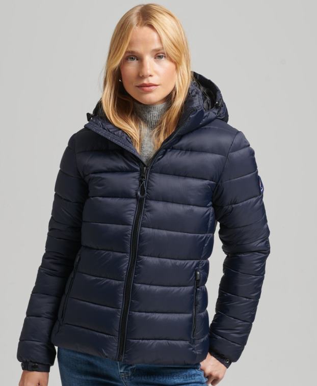 mujer Superdry Armada chamarra acolchada clásica con capucha 2R68Z3687