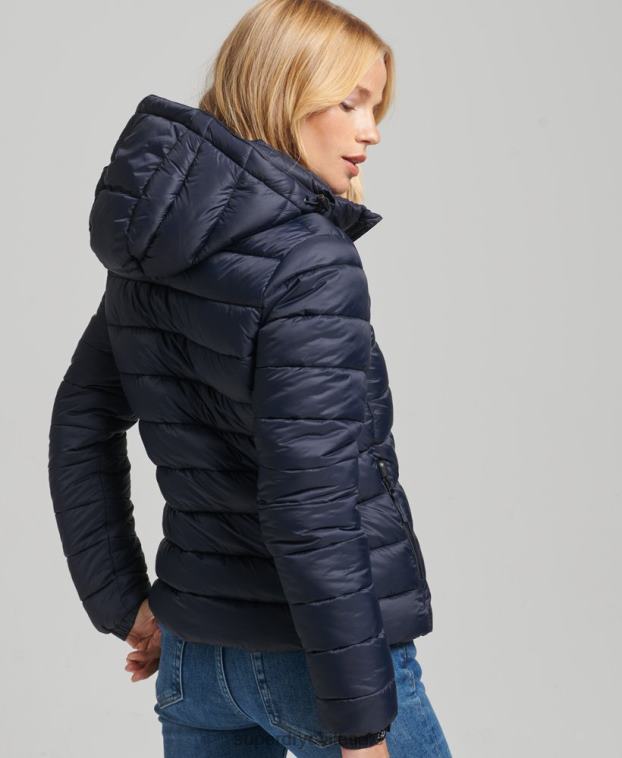 mujer Superdry Armada chamarra acolchada clásica con capucha 2R68Z3687