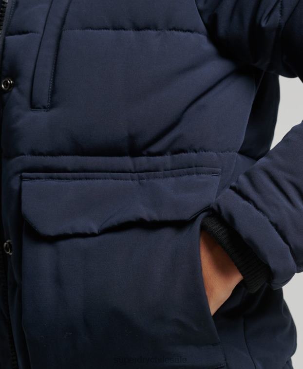 mujer Superdry Armada chamarra bomber acolchada Everest con capucha 2R68Z3752