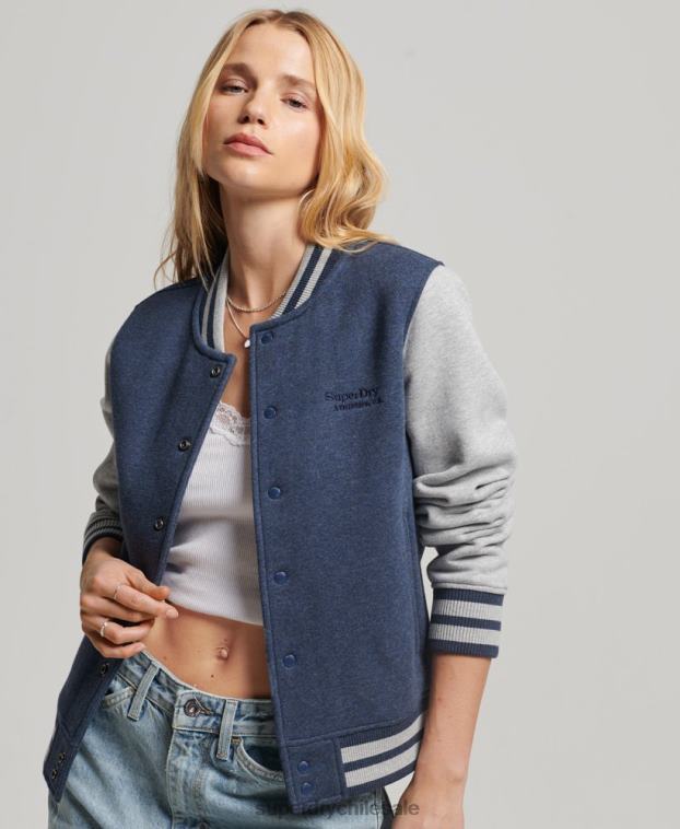 mujer Superdry Armada chamarra bomber con logo vintage 2R68Z3412