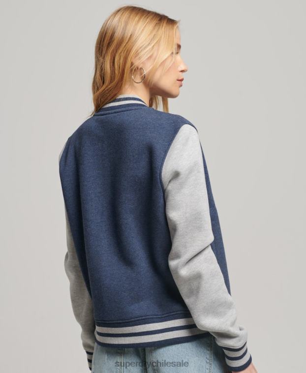 mujer Superdry Armada chamarra bomber con logo vintage 2R68Z3412