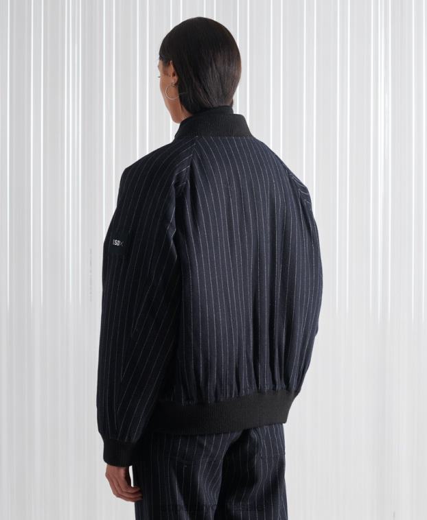 mujer Superdry Armada chamarra bomber sdx de raya diplomática de edición limitada 2R68Z5536
