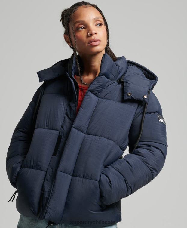 mujer Superdry Armada chamarra capitonada con capucha 2R68Z3689