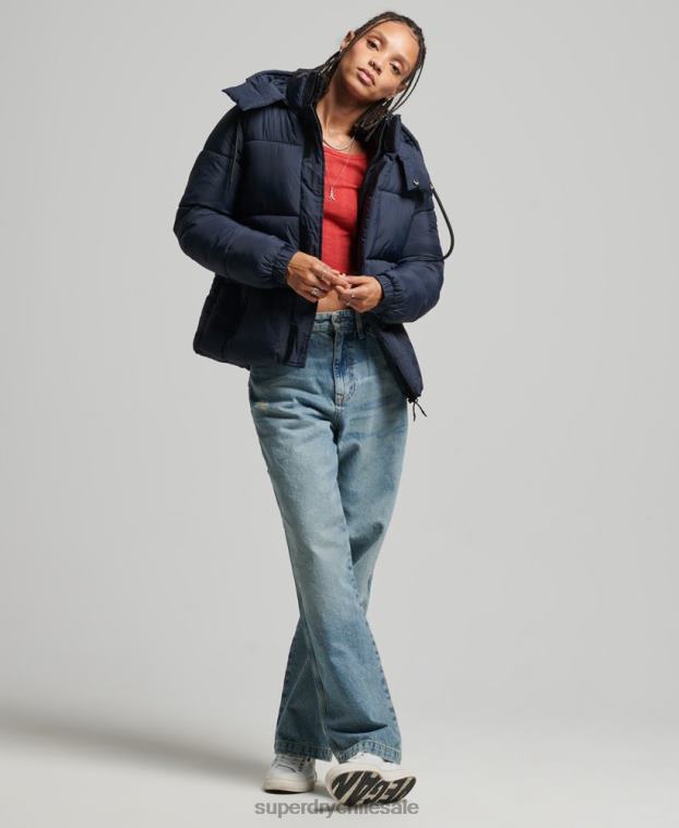 mujer Superdry Armada chamarra capitonada con capucha 2R68Z3689