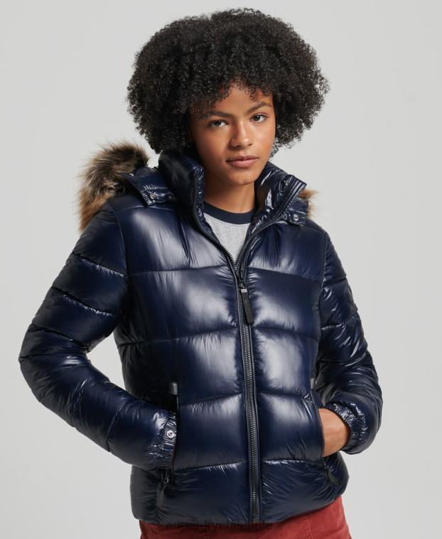 mujer Superdry Armada chamarra con capucha de montaña fuji 2R68Z5629