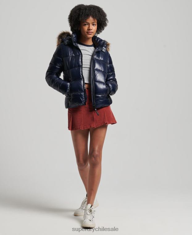 mujer Superdry Armada chamarra con capucha de montaña fuji 2R68Z5629
