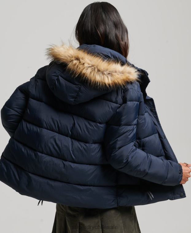 mujer Superdry Armada chamarra corta con capucha 2R68Z3585