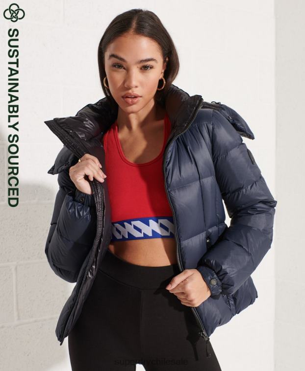 mujer Superdry Armada chamarra de montaña con capucha 2R68Z5598