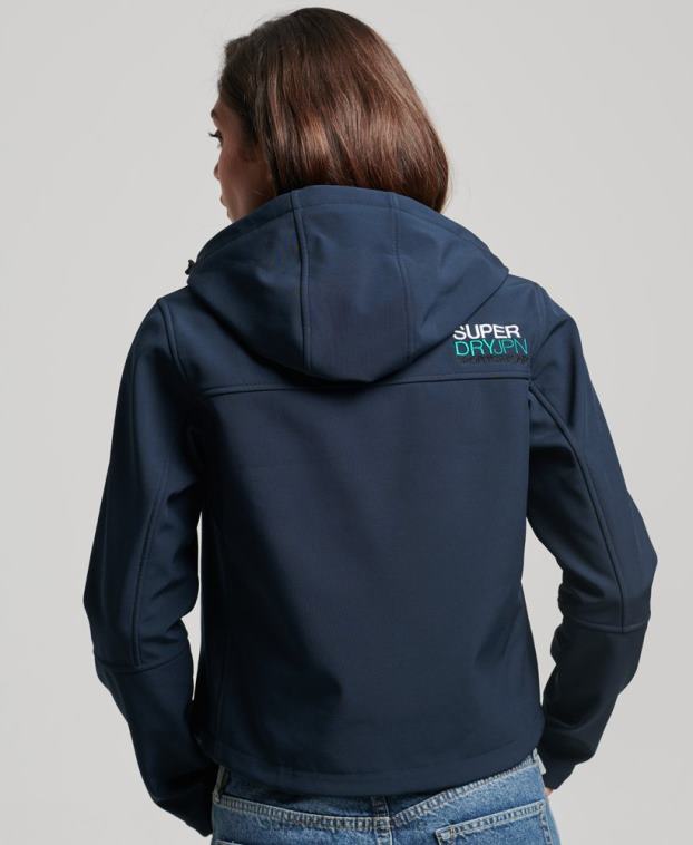 mujer Superdry Armada chamarra softshell con capucha de código trekker 2R68Z3524