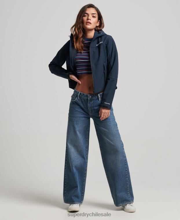 mujer Superdry Armada chamarra softshell con capucha de código trekker 2R68Z3524