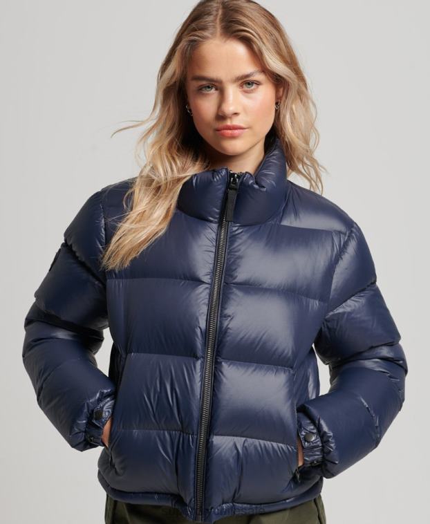 mujer Superdry Armada chaqueta acolchada de plumón alpino de lujo 2R68Z5687
