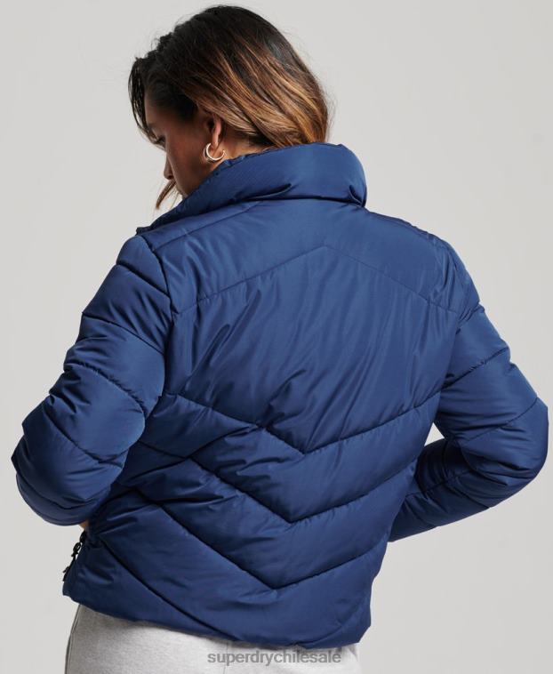 mujer Superdry Armada chaqueta acolchada deportiva sin capucha 2R68Z3760