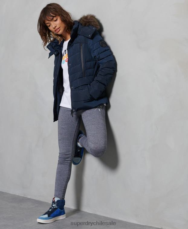 mujer Superdry Armada chaqueta acolchada glaciar 2R68Z5654
