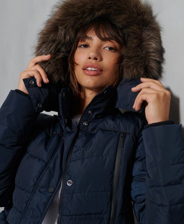 mujer Superdry Armada chaqueta acolchada glaciar 2R68Z5654